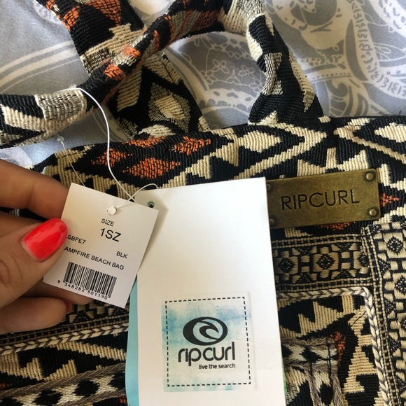 RipCurl Tribal embroidered over-sized beach tote - Picture 3 of 7